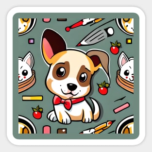 Puppy patten Sticker